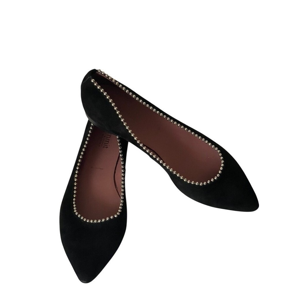 Summit White Mountain Kathlean Flats Made‎ in Italy Black Stud Trim 38